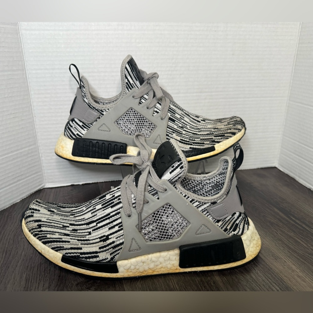 Adidas NMD XR1 Primeknit Oreo Men’s Size 10 Black White Athletic Running Shoes